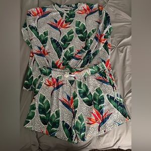 Long sleeve and shorts PJ set